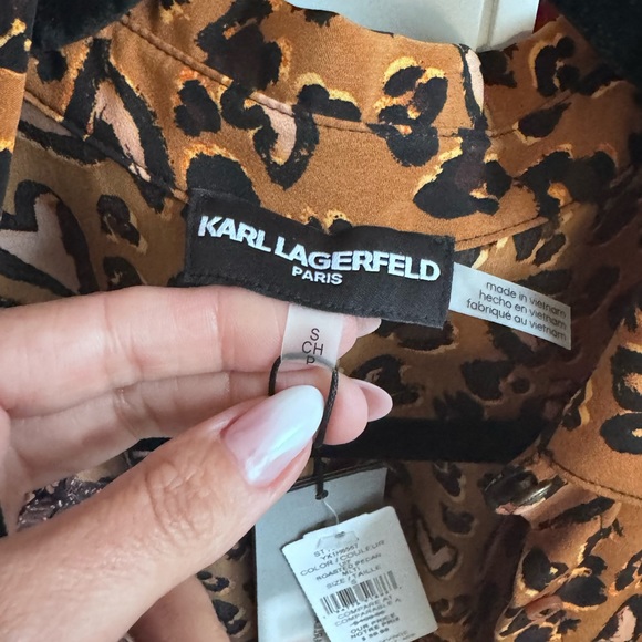 Small Karl Lagerfeld Blouse- NWT - Picture 3 of 7